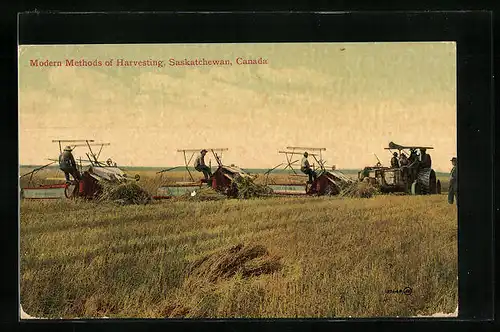 AK Saskatchewan, Modern Methods of Harvesting