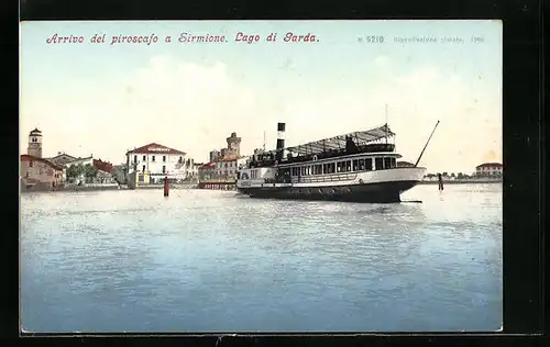 AK Sirmione, Arrivo del piroscafo
