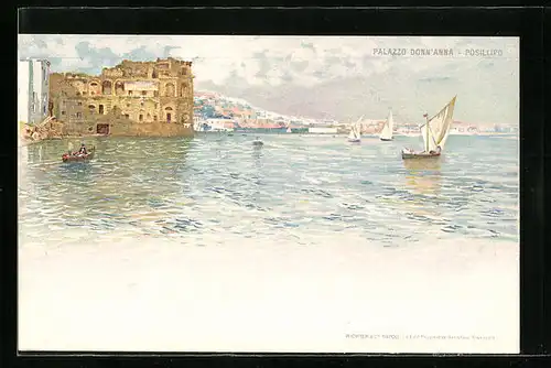 Lithographie Posillipo, Palazzo Donn'Anna