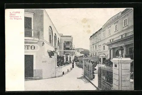 AK Capri, Hotel Quisiana e via Tragara