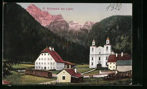 AK Lofer, Wallfahrtskirche M. Kirchental