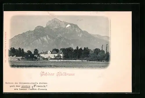 AK Salzburg, Blick zum Schloss Hellbrunn