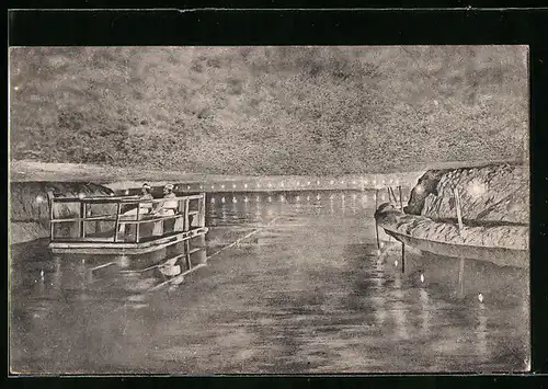 AK Hallein-Dürnberg, Salzsee in dem Bergwerk