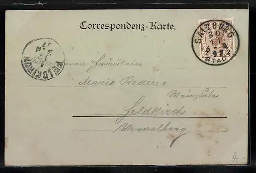 Mondschein-AK Salzburg, Totalansicht