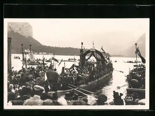 AK Hallstatt, Frohnleichnam am Hallstattersee