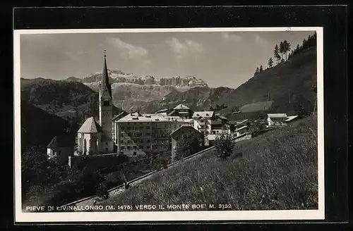 AK Pieve di Livinallongo, Panorama verso il Monte Boe'