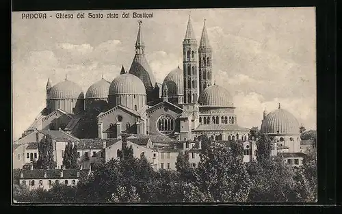 AK Padova, Chiesa del Santo vista dai Bastioni