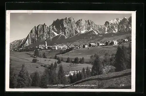 AK Cortina, Panorama verso il Pomagagnon
