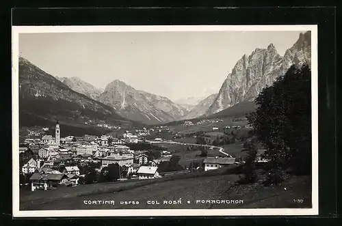 AK Cortina, Panorama verso Col Rosà e Pomagagnon