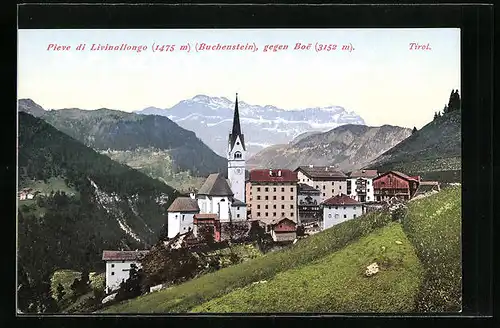 AK Pieve di Livinallongo, Panorama gegen Boe