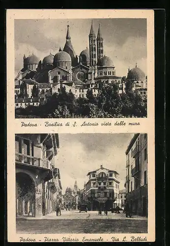 AK Padova, Basilica di S. Antonio & Piazza Vittorio Emanuele