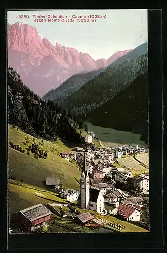 AK Caprile, Gesamtansicht gegen Monte Civetta