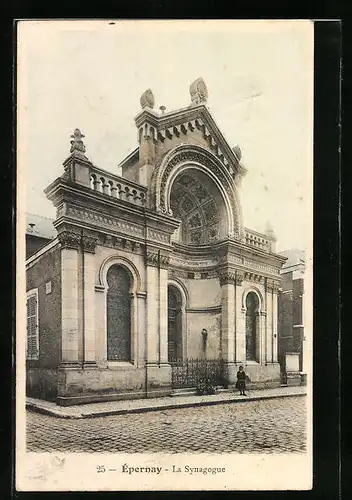 AK Epernay, La Synagogue