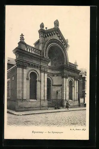 AK Epernay, La Synagogue