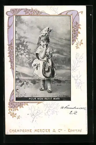AK Epernay, Champagne Mercier & Cie, Pour mon petit Mari