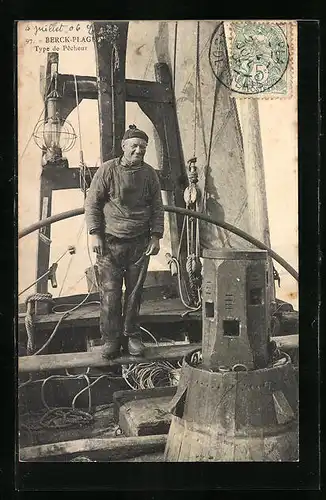 AK Berck-Plage, Type de Pecheur
