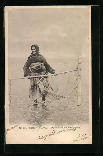 AK Berck-Plage, Pecheuse de crevettes
