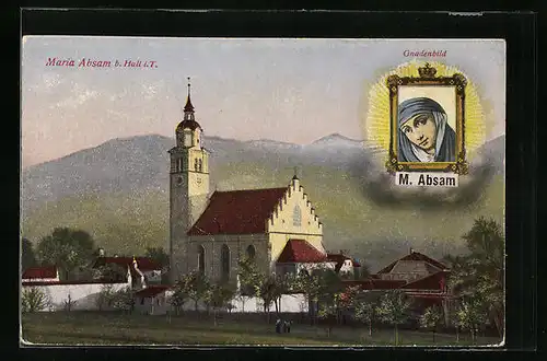 AK Absam, Wallfahrtskirche Maria Absam, Gnadenbild