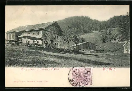 AK Kufstein, Gasthaus Widauer am Hintersteinersee