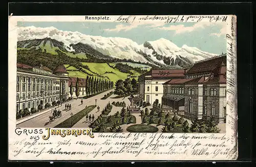 Lithographie Innsbruck, Rennplatz