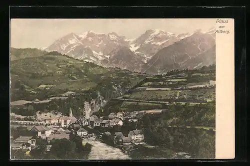 AK Pians am Arlberg, Gesamtansicht