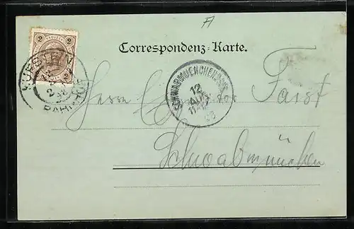 Mondschein-AK Kufstein, Panorama