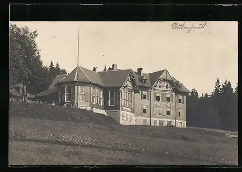 AK Suhl, Ferienheim Stutenhaus am Adlersberg der Ferienheimgenosseneschaft Naturfreunde Jena