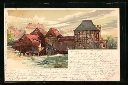 Künstler-AK Otto Hammel: Hannover, Klickmühle