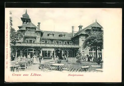 AK Löbau, Gasthaus Honigbrunnen