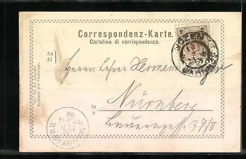 AK Bozen-Gries, Panorama mit Rosengarten