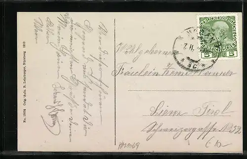 AK Meran, An der Passer mit Steinernem Steg und Gilfpromenade