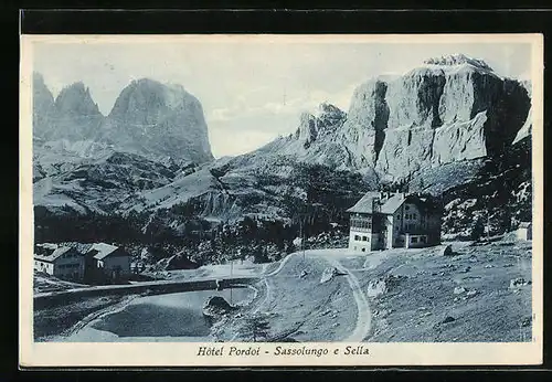 AK Pordoi, Hotel Pordoi, Sassolungo e Sella