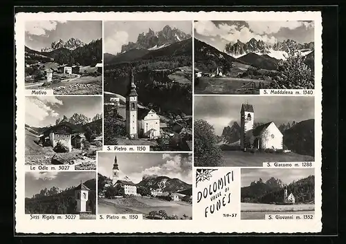 AK S. Pietro in Funes, S. Pietro, S. Giacomo, S. Maddalena