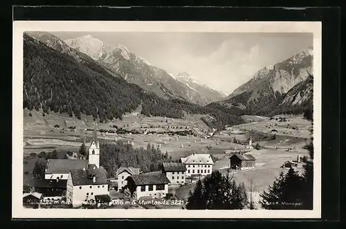 AK Kals, Ortspartie mit Kendlspitze & Muntanitz