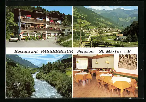 AK Sankt Martin in Passeier, Restaurant-Pension Passerblick