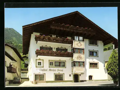 AK Sankt Martin in Passeier, Gasthof-Hotel Weisses Kreuz