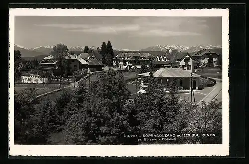 AK Oberbozen /Ritten, Ortsansicht aus der Vogelschau