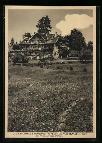 AK Oberbozen /Ritten, Hotel e Pensione Vittoria