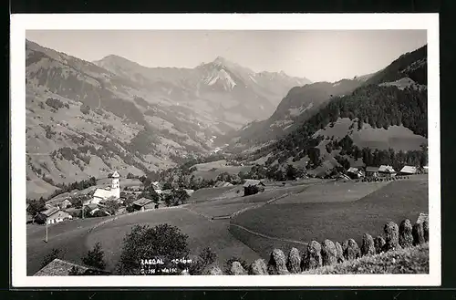 AK Raggal, Ortsansicht aus der Vogelschau