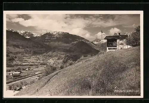 AK Schruns, Blick zum Hotel Montjola