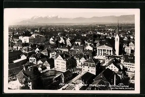 AK Dornbirn, Ortsansicht aus der Vogelschau