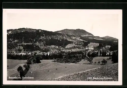 AK Kennelbach, Ortsansicht mit Kirche