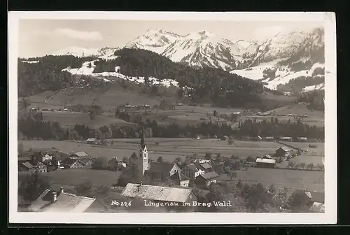 AK Lingenau, Ortsansicht mit Kirche