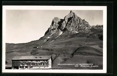 AK Hochkrumbach, Gasthaus Adler mit Widderstein