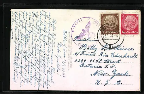 AK Feldkirch, Ortsansicht mit Gurtisspitze