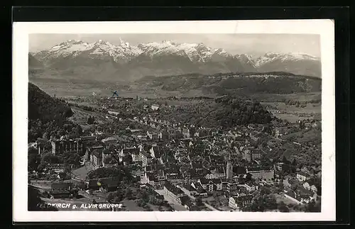 AK Feldkirch, Gesamtansicht mit Alviergruppe