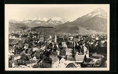 AK Dornbirn, Ortsansicht mit Kirche