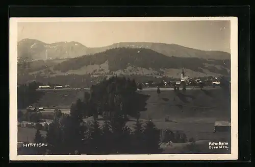 AK Hittisau, Ortsansicht mit Kirche