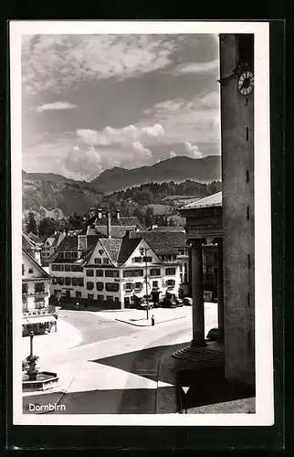 AK Dornbirn, Ortspartie aus der Vogelschau