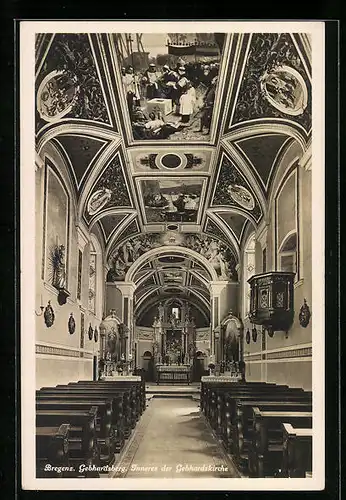 AK Bregenz, Gebhardsberg, Inneres der Gebhardskirche